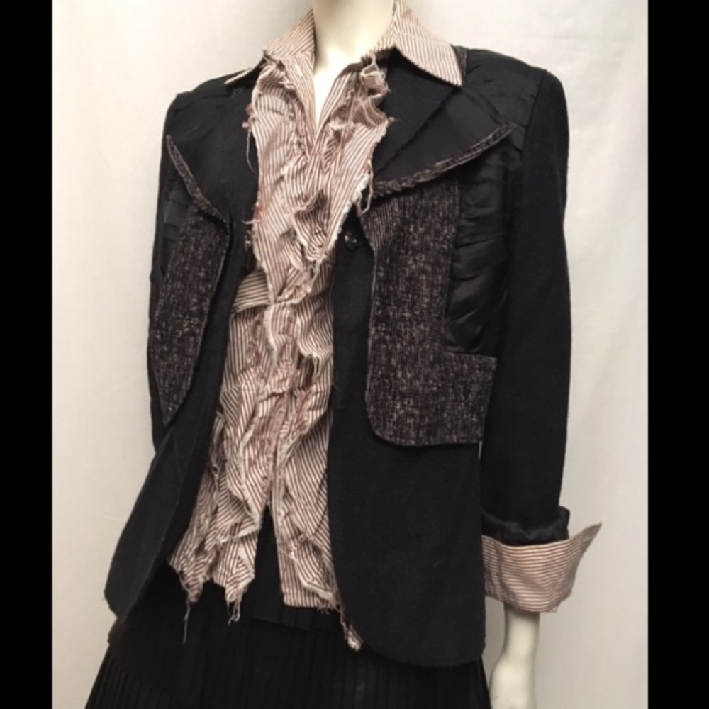 Philosophy Navy Wool Blazer